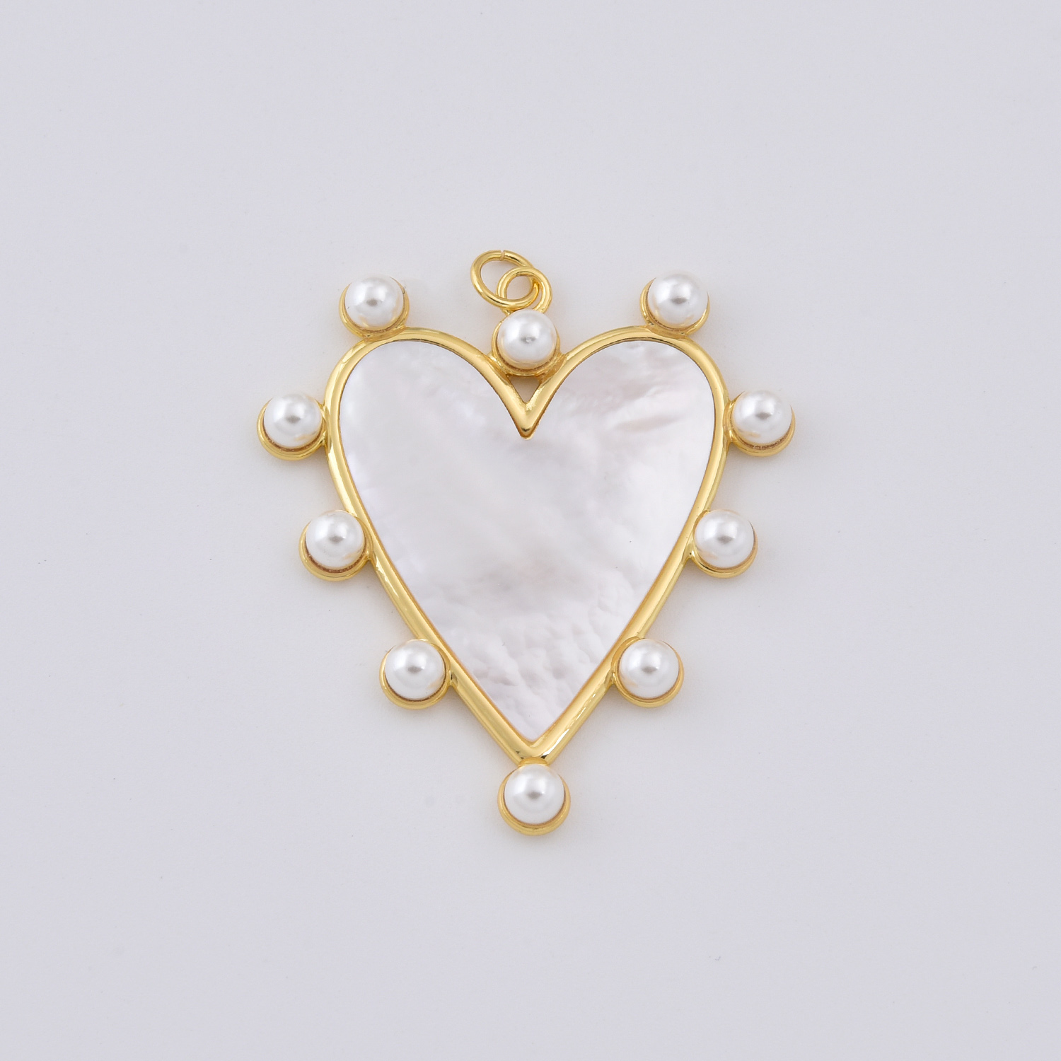 Gold Filled MOP Shell Heart Charm, Mother of Pearl Love Pendant for DIY Necklace Bracelet Jewelry Making Supply, Gift for Her, CP2034 - Image 3