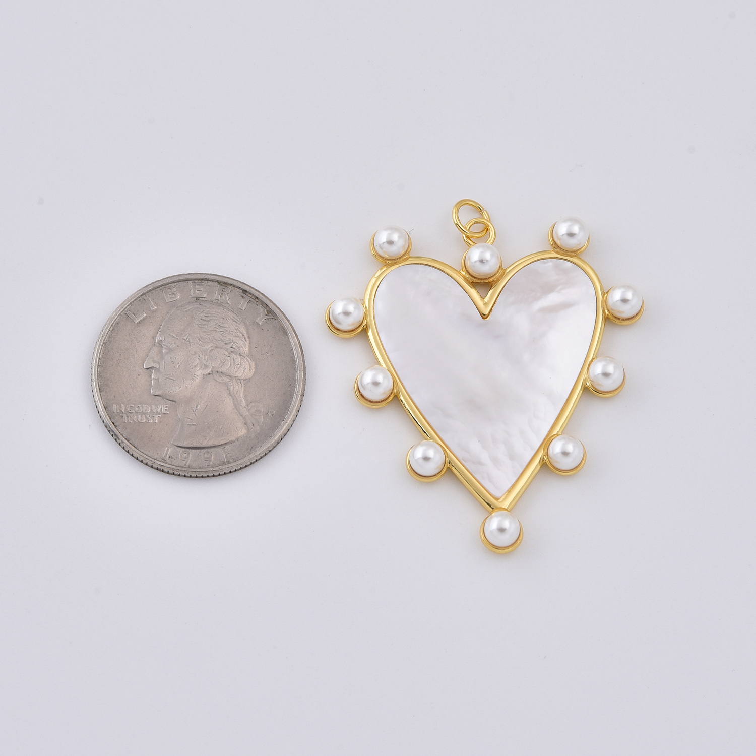 Gold Filled MOP Shell Heart Charm, Mother of Pearl Love Pendant for DIY Necklace Bracelet Jewelry Making Supply, Gift for Her, CP2034 - Image 8