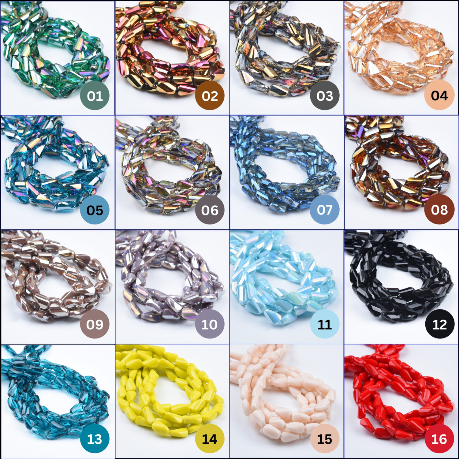 Faceted Helix Shaped Crystal Glass Beads Classic Jewelry DIY Loose Twisted Beads Genuine Quality 8x10mm 14-20" Strand ORG222