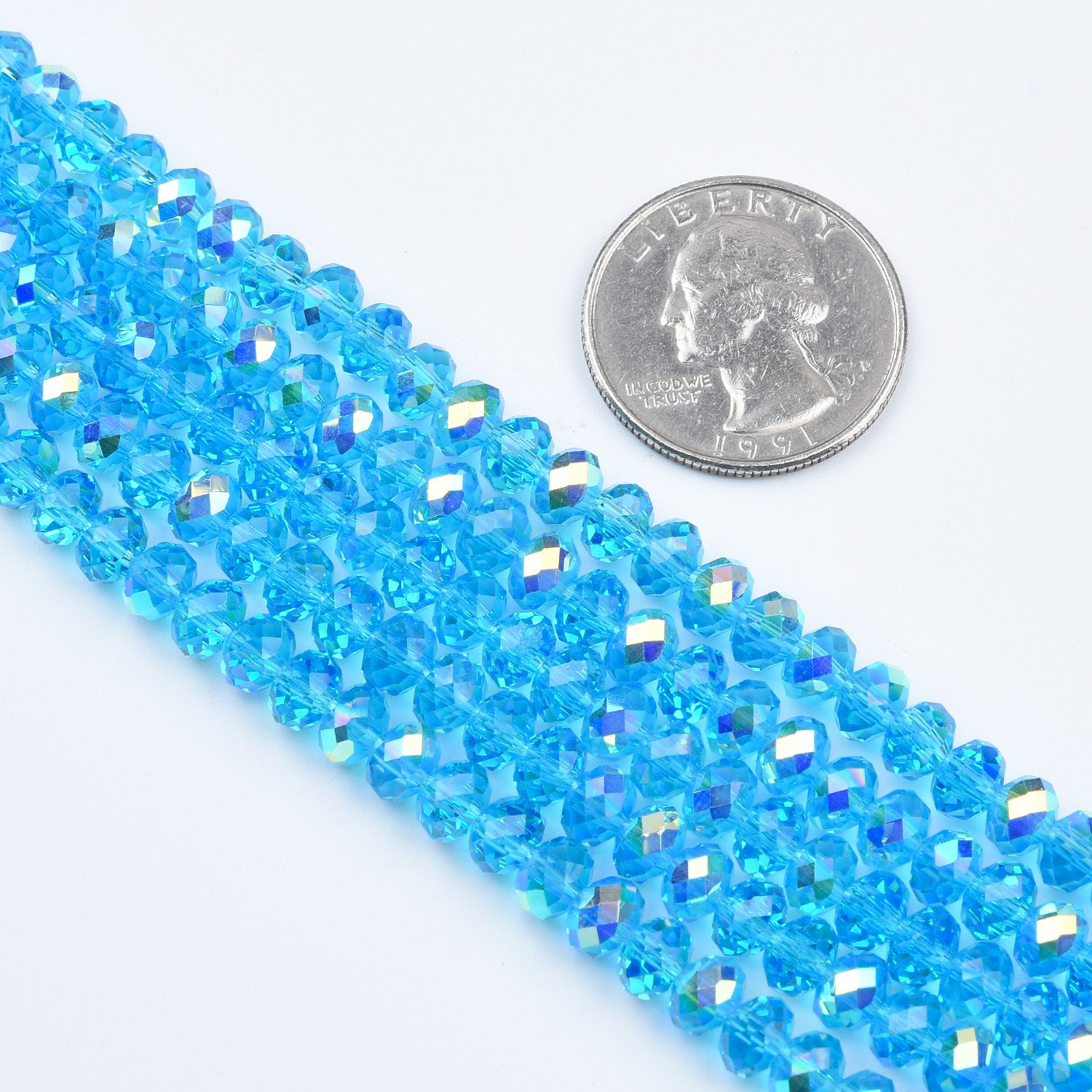 Round Faceted Beads Classic Round Crystal Glass Beads Fashion Jewelry Beads Findings Charm Beads 6mm 14-20" Strand ORG223 - Image 6