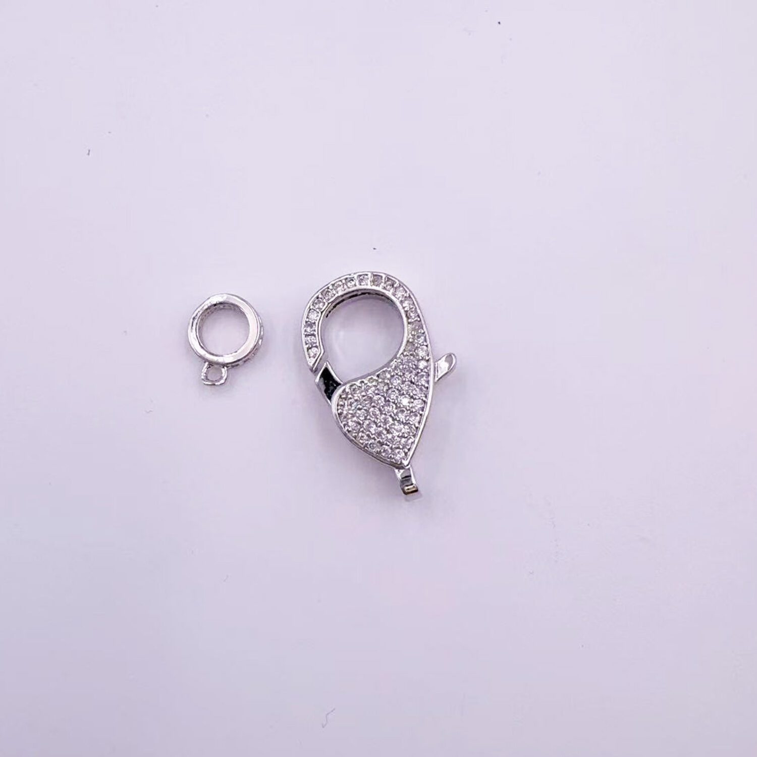 Gold Filled Teardrop Lobster Claw Clasp, CZ Micro Pave Connector Lock for Necklace Bracelet, DIY Jewelry Making Supply, Gift for Her, CL461M - Image 4