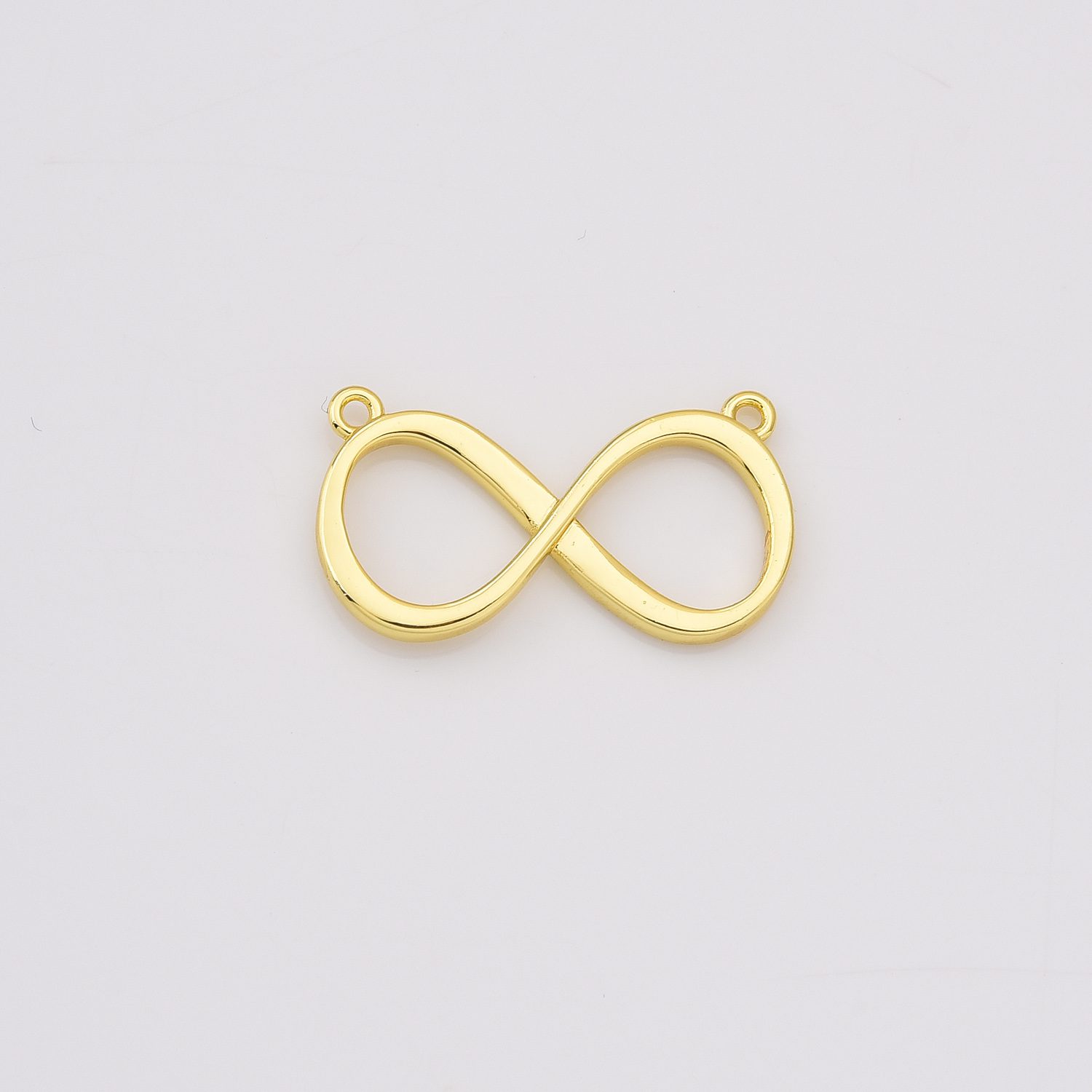 Gold Filled Infinity Connector Charm, DIY Bracelet Necklace Jewelry Making Supply, Minimalist Figure 8 Symbol of Love and Eternity, CN493 - Image 4
