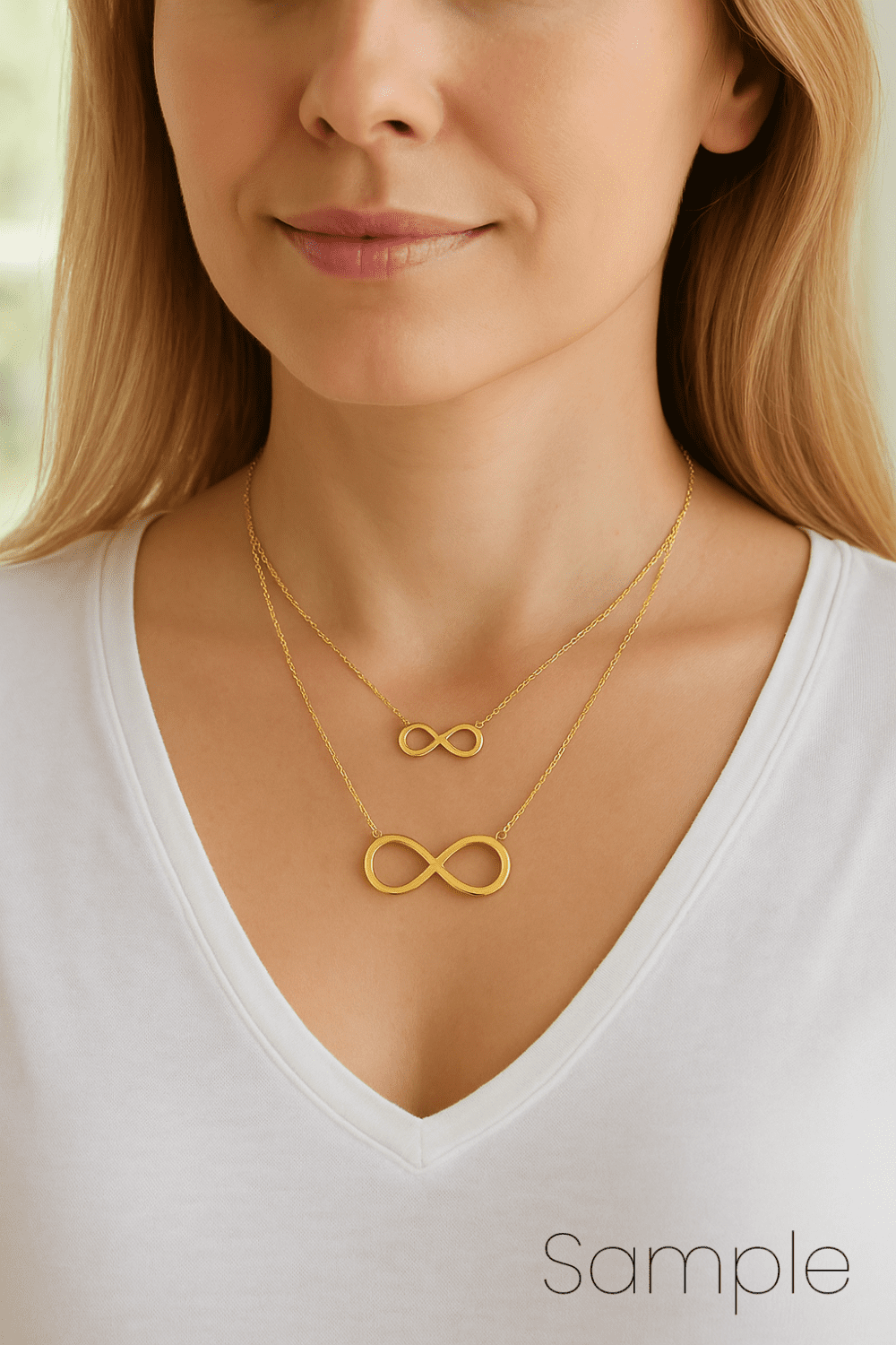 Gold Filled Infinity Connector Charm, DIY Bracelet Necklace Jewelry Making Supply, Minimalist Figure 8 Symbol of Love and Eternity, CN493 - Image 3