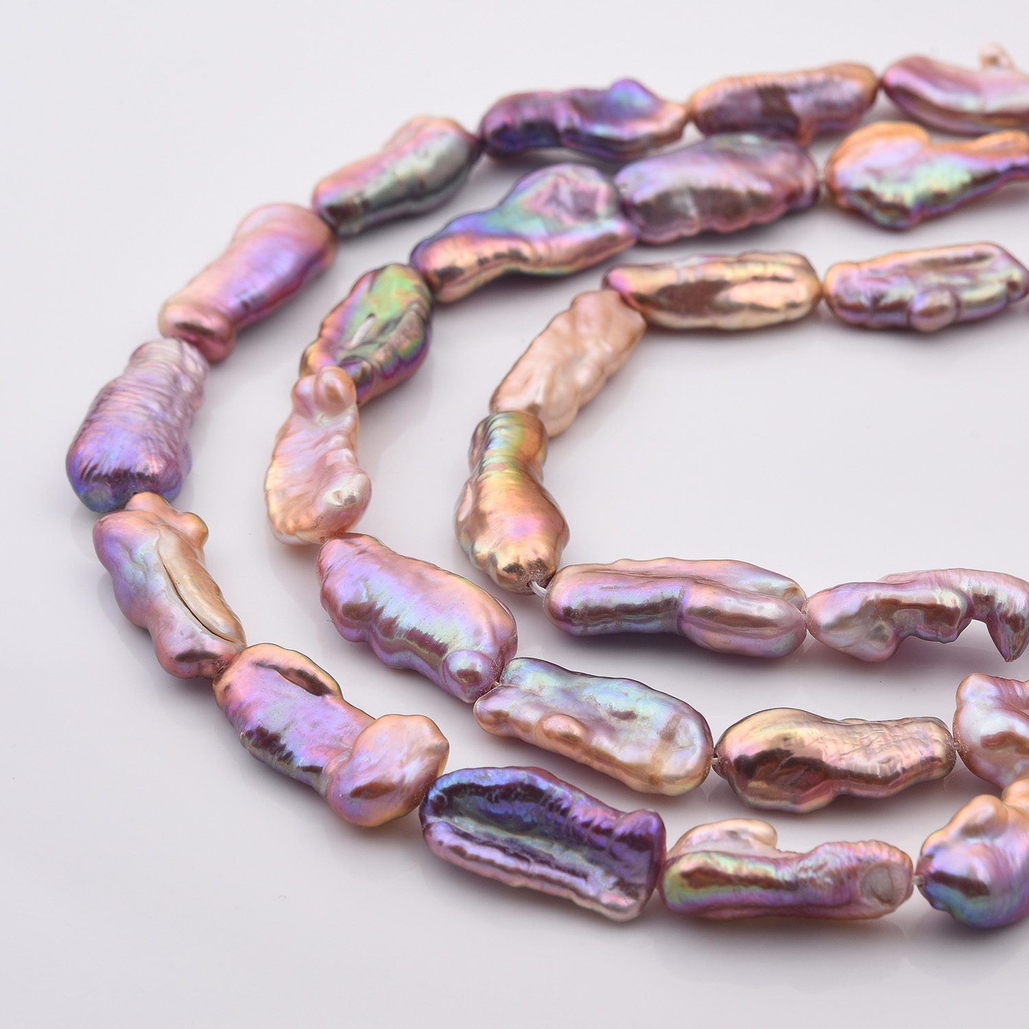 Mauve Pink Fresh Water Pearl Irregular Shaped Beads Size, High Quality Freshwater Pearl Bead for DIY Jewelry Making 23mm, FWP050 - Image 3