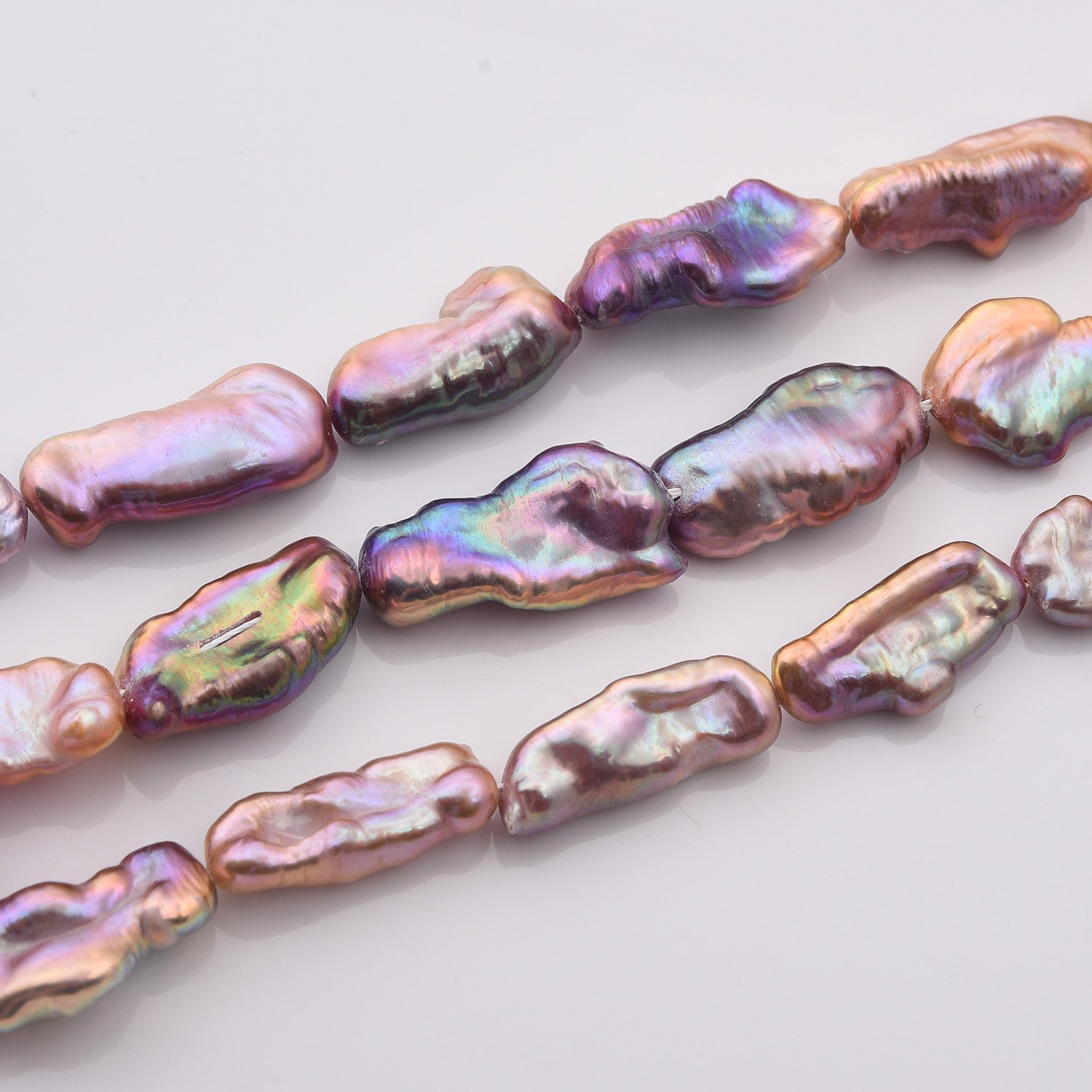 Mauve Pink Fresh Water Pearl Irregular Shaped Beads Size, High Quality Freshwater Pearl Bead for DIY Jewelry Making 23mm, FWP050 - Image 4