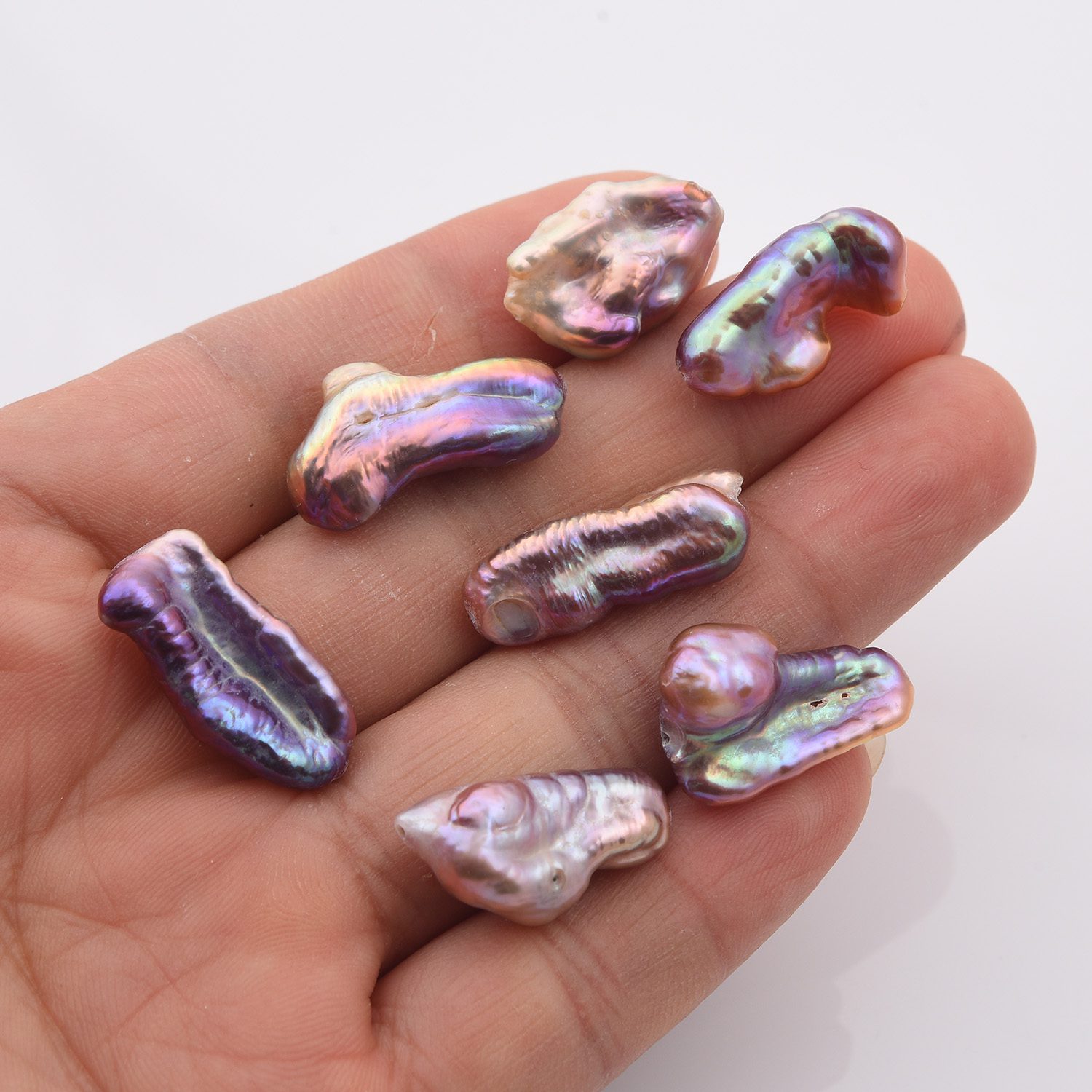 Mauve Pink Fresh Water Pearl Irregular Shaped Beads Size, High Quality Freshwater Pearl Bead for DIY Jewelry Making 23mm, FWP050 - Image 2