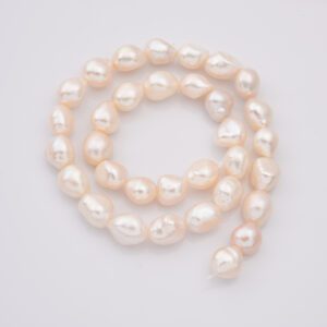 Natural baroque pearl bead, 10mm Genuine Freshwater Pearl Bead Beautiful Natural Cream Color Baroque Pearl, Beautiful Shape FWP063