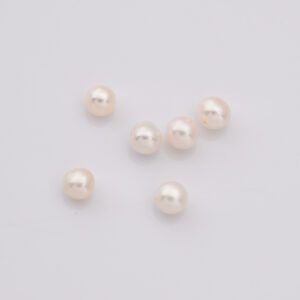 Natural White Near Round 6A Grade Freshwater Pearl Genuine Very High Luster Top Quality Small Tiny Pearls 4-5mm FWP065