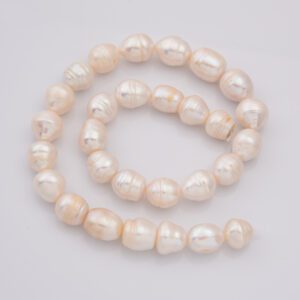 Natural Freshwater Pearl Beads, 12mm Genuine Pearl Beads, Great Quality pearl Beads for DIY Jewelry Making FWP069