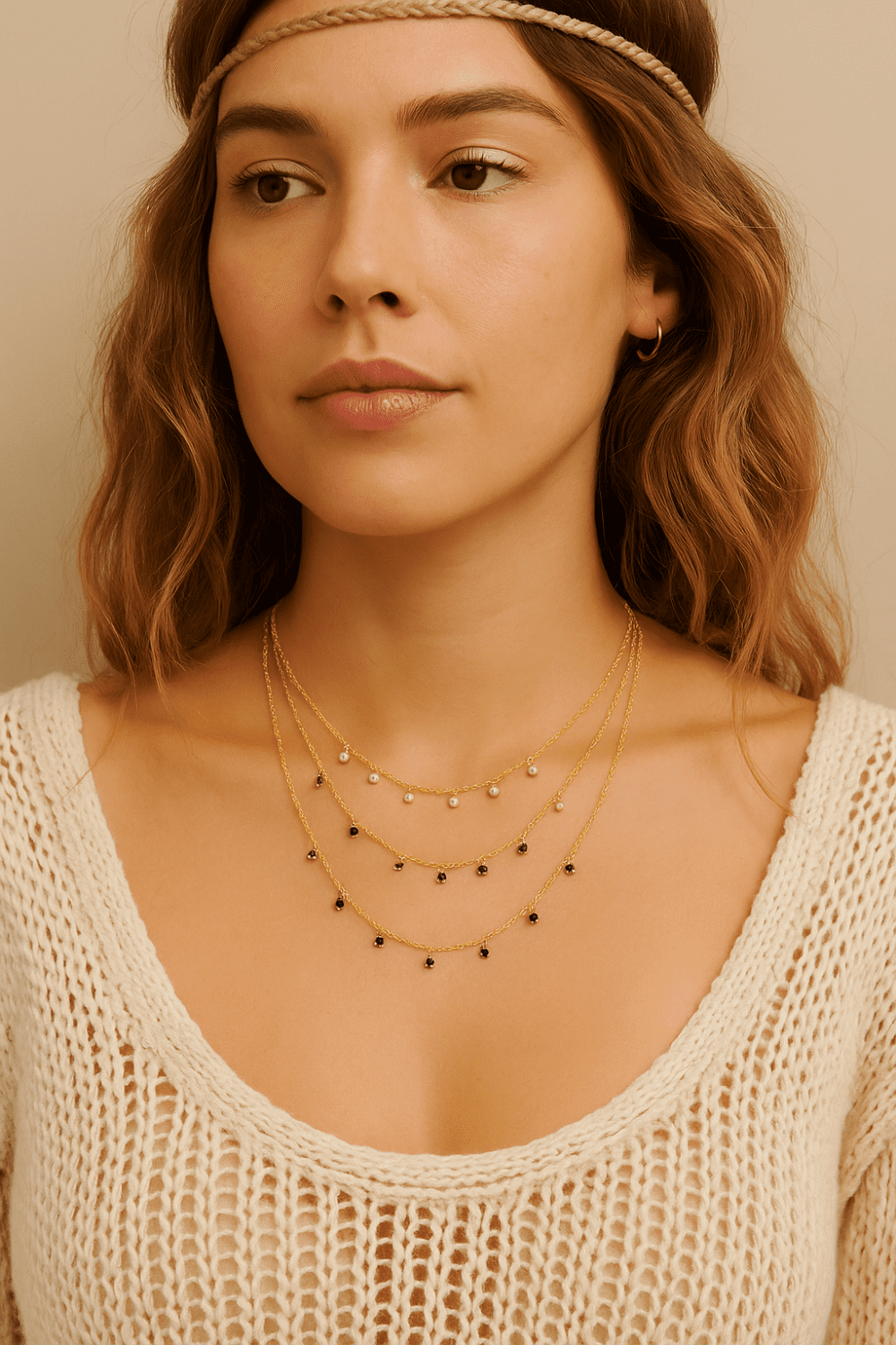 Gold Filled CZ Drop Necklace, Dainty Clear Sapphire Turquoise Black CZ Choker for Women, Minimalist Layered Jewelry Gift for Her, NL104 - Image 7