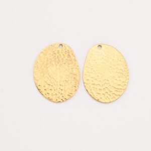 Gold Filled Hammered Disc Charm, Stainless Steel Textured Round Pendant for Necklace Bracelet Earrings, DIY Jewelry Making Supply, SCP005