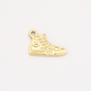 Gold Filled Sneaker Charm, Stainless Steel Shoe Pendant for Necklace Bracelet DIY Jewelry Making, Fun Street Style, Gift for Her, SCP006