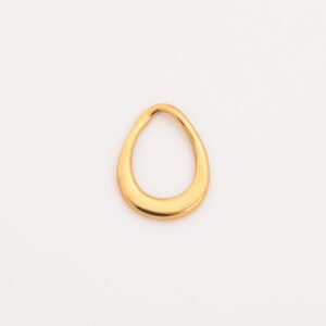 Gold Filled Teardrop Connector Charm, Stainless Steel Open Link Pendant for Necklace Bracelet DIY Jewelry Making, Minimalist Gift, SCP016