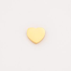 Gold Filled Heart Charm, Stainless Steel Polished Pendant for Necklace Bracelet Earring DIY Jewelry Making, Minimalist Gift for Her, SCP019