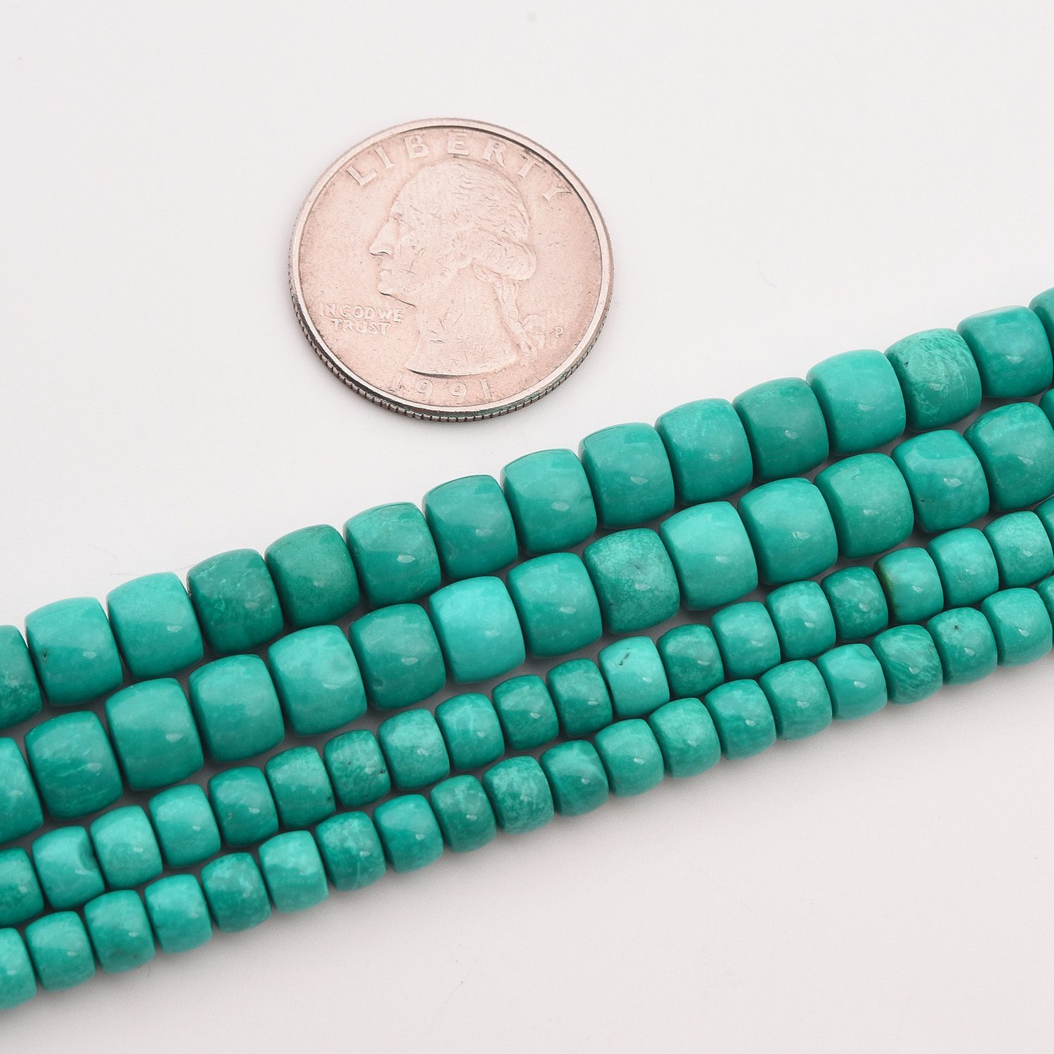 Green Turquoise Gemstone Rondelle Beads Natural 7mm, 6mm Beads For DIY Bracelet Necklace Jewelry Making 15.5 Inches Strand TUQ074 - Image 7