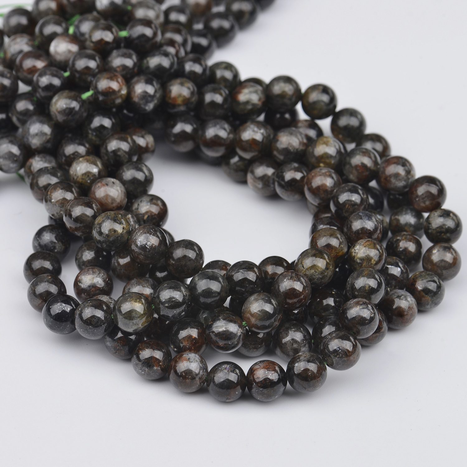 Natural Green Apatite Round Smooth Gemstone Beads 6mm 8mm 10mm Full 15.5" Strand for Jewelry Making Healing Crystal Supply GRN571 - Image 3