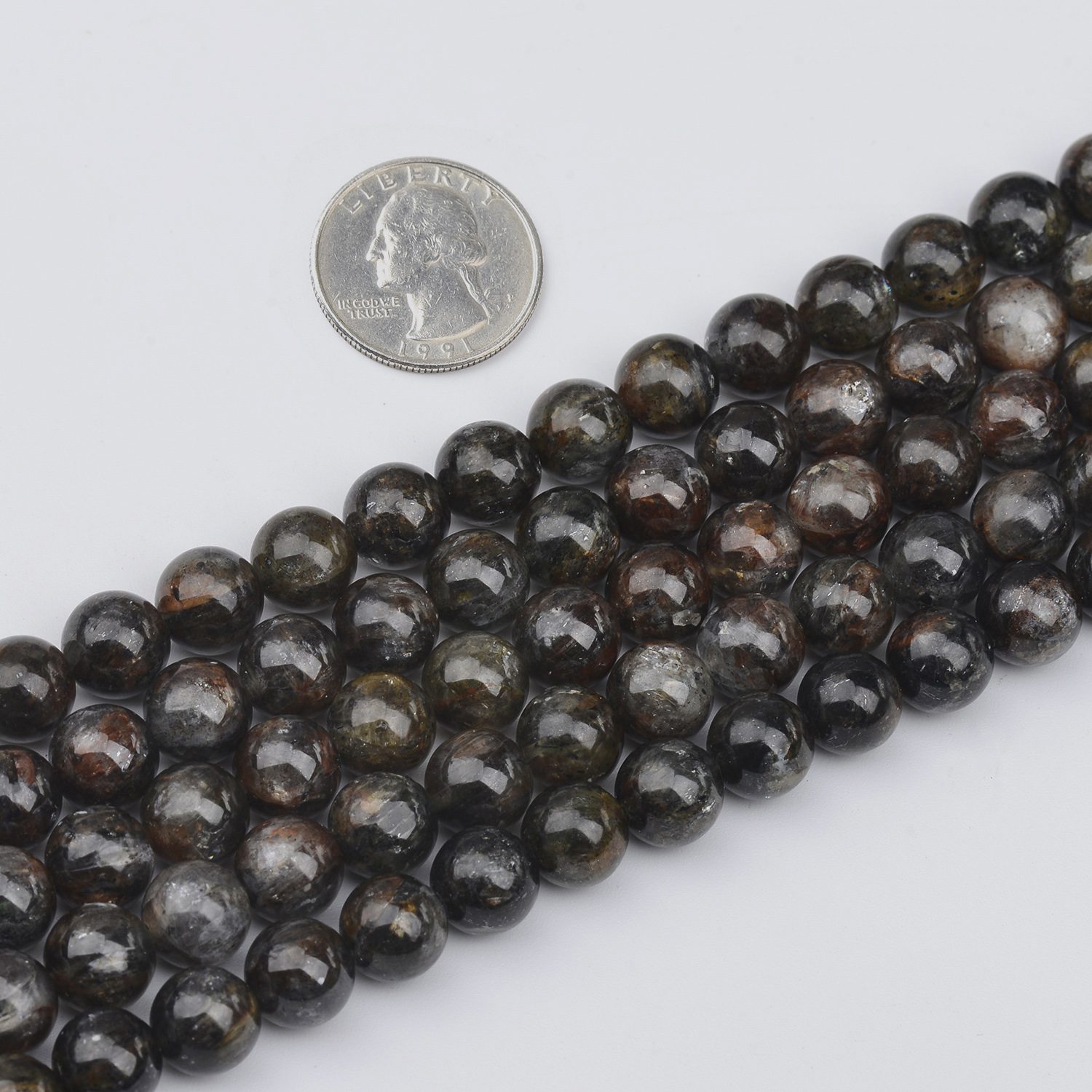 Natural Green Apatite Round Smooth Gemstone Beads 6mm 8mm 10mm Full 15.5" Strand for Jewelry Making Healing Crystal Supply GRN571 - Image 4