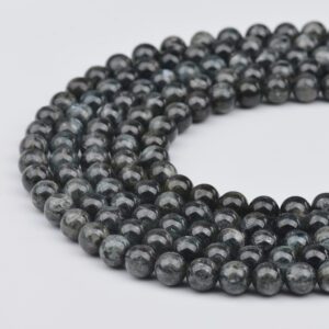 Natural Green Apatite AAA Round Gemstone Beads Smooth Loose Strand for DIY Jewelry Making Healing Crystal Craft Supply 15.5 Inch GRN572