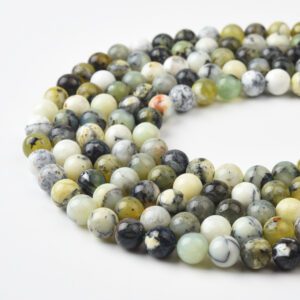 Green Opal Round Beads AAA Natural Stone 6mm 8mm 10mm Smooth Gemstone Strand for Jewelry DIY Craft Making Supplies GRN580