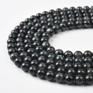 Natural Green Apatite Beads AAA Smooth 8mm Round Gemstone Strand for DIY Jewelry Making & Craft Supplies GRN582