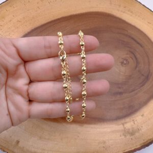 Gold Filled Satellite Chain Necklace, Dainty Beaded Chain, Layering Jewelry for Women, Adjustable Gold Necklace Chain, Minimalist, NL105