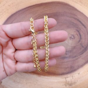 Gold Filled Rope Chain Necklace, Twisted Rope Chain for Men Women, Thick Layering Chain, Adjustable Chunky Necklace, Birthday Gift, NL106
