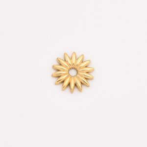 Gold Filled Flower Spacer Charm, Stainless Steel Daisy Petal Bead for Jewelry Making, Necklace Bracelet Craft DIY Supplies, Gift Idea SCP035