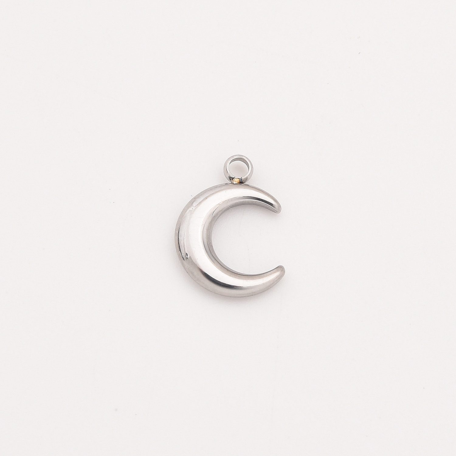 Gold Filled Crescent Moon Charm, Stainless Steel Celestial Pendant for DIY Necklace Bracelet Jewelry Making, Minimalist Gift for Her, SCP052 - Image 5