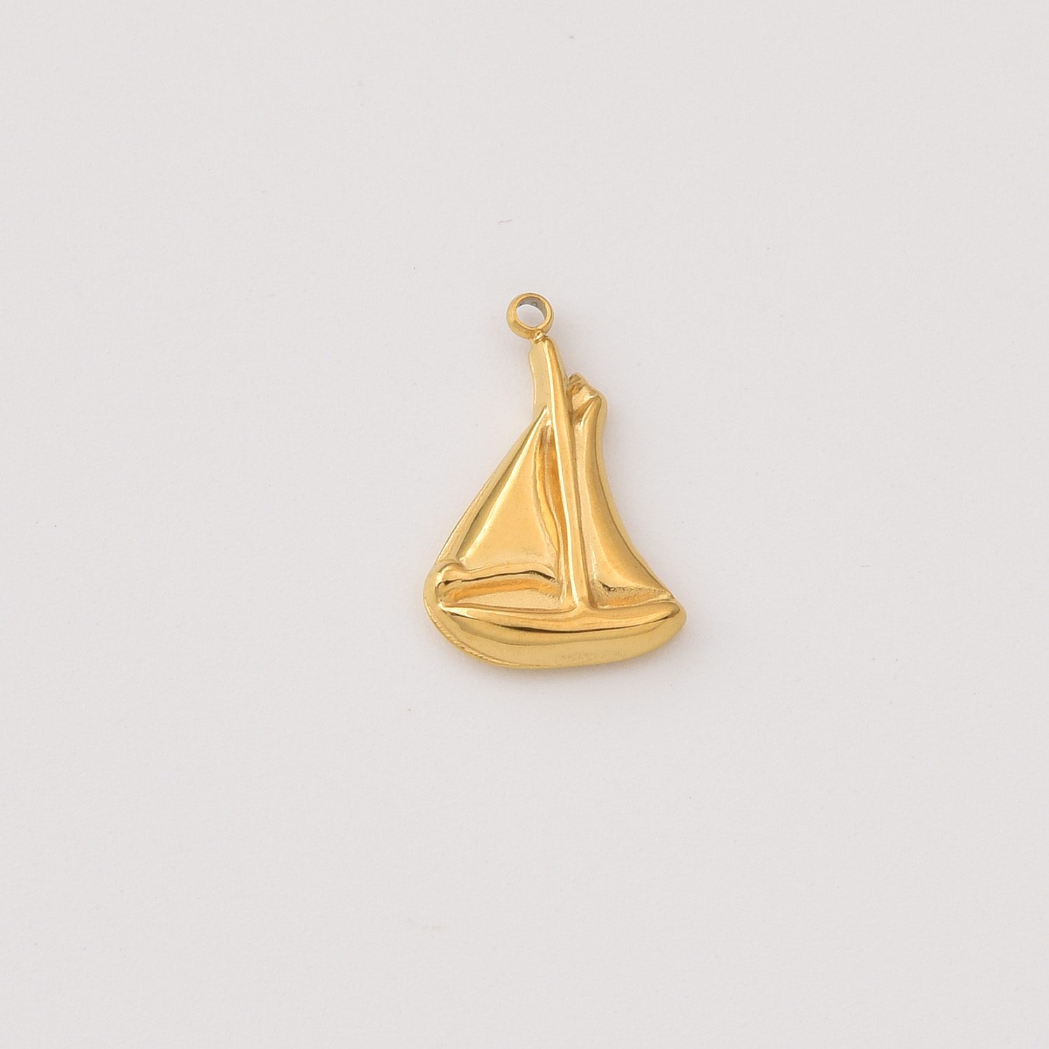 Gold Filled Sailboat Charm, Stainless Steel Nautical Boat Pendant for DIY Necklace Bracelet Earring Jewelry Making, Gift for Her, SCP060 - Image 4