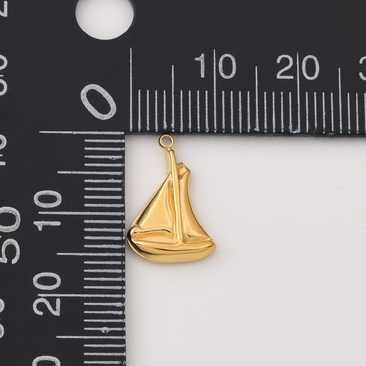 Gold Filled Sailboat Charm, Stainless Steel Nautical Boat Pendant for DIY Necklace Bracelet Earring Jewelry Making, Gift for Her, SCP060 - Image 7