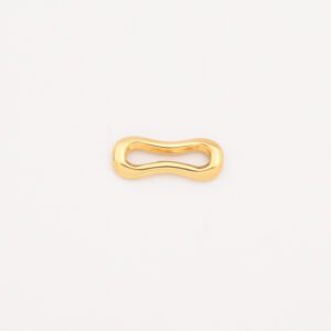 Gold Filled Wavy Connector Charm, Stainless Steel Open Link Pendant for DIY Necklace Bracelet Jewelry Making, Minimalist Gift Idea, SCP064