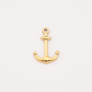 Gold Filled Anchor Charm, Stainless Steel Nautical Pendant for DIY Necklace Bracelet Earring Jewelry Making, Beach Gift for Her, SCP068