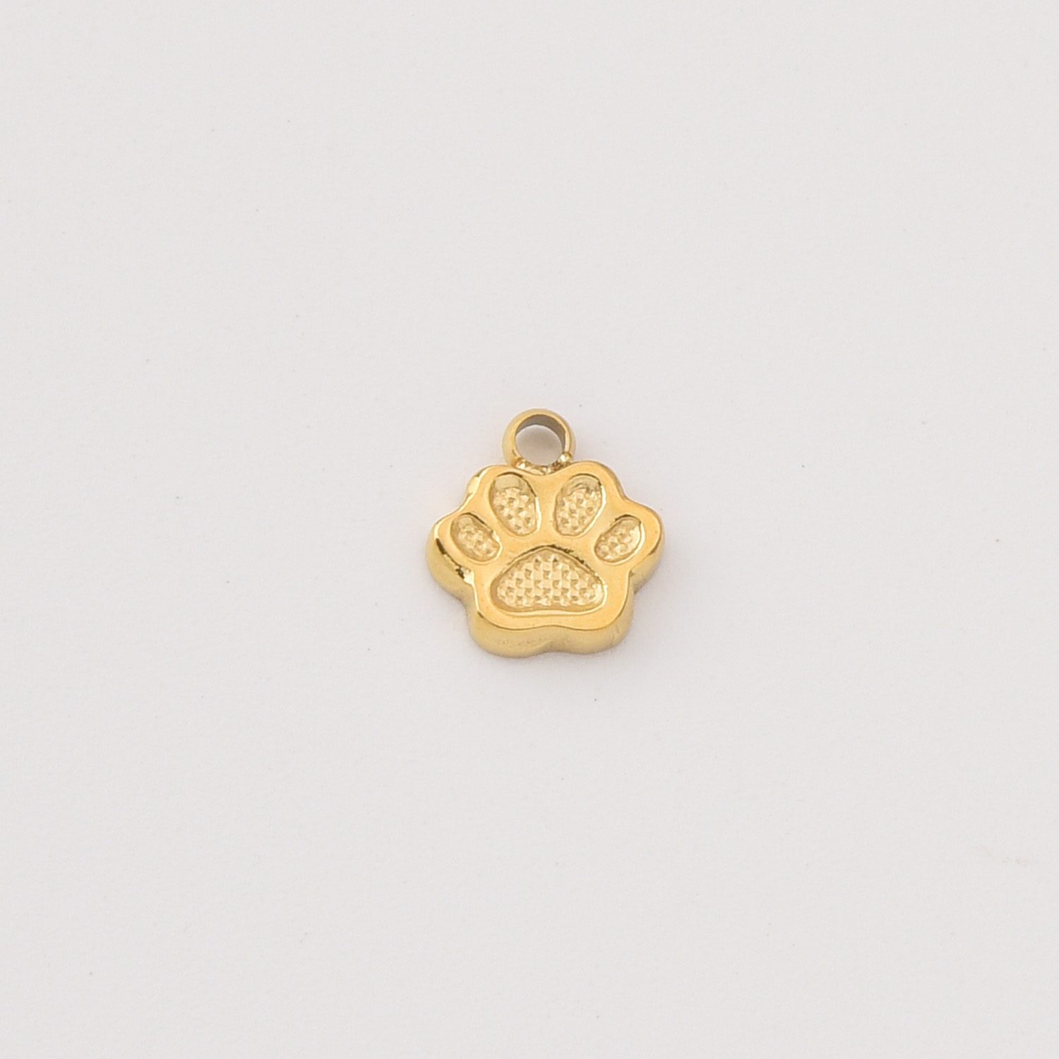 Gold Filled Paw Print Charm, Stainless Steel Animal Pet Pendant for DIY Necklace Bracelet Earring Jewelry Making, Gift for Pet Lovers SCP075 - Image 4