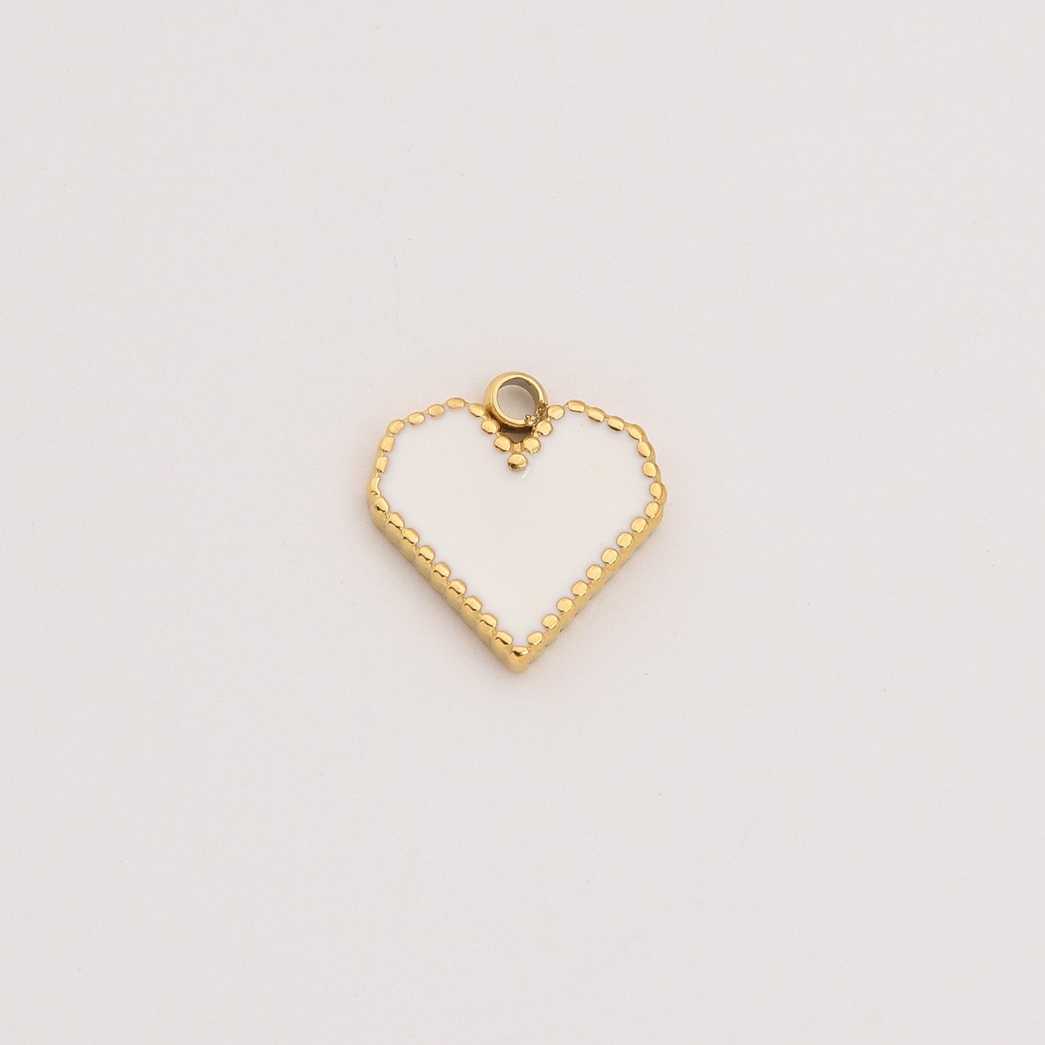 Gold Filled Enamel Heart Charm, Colorful Heart Pendant in Stainless Steel for DIY Necklace Bracelet Jewelry Making, Gift for Women, SCP116 - Image 4