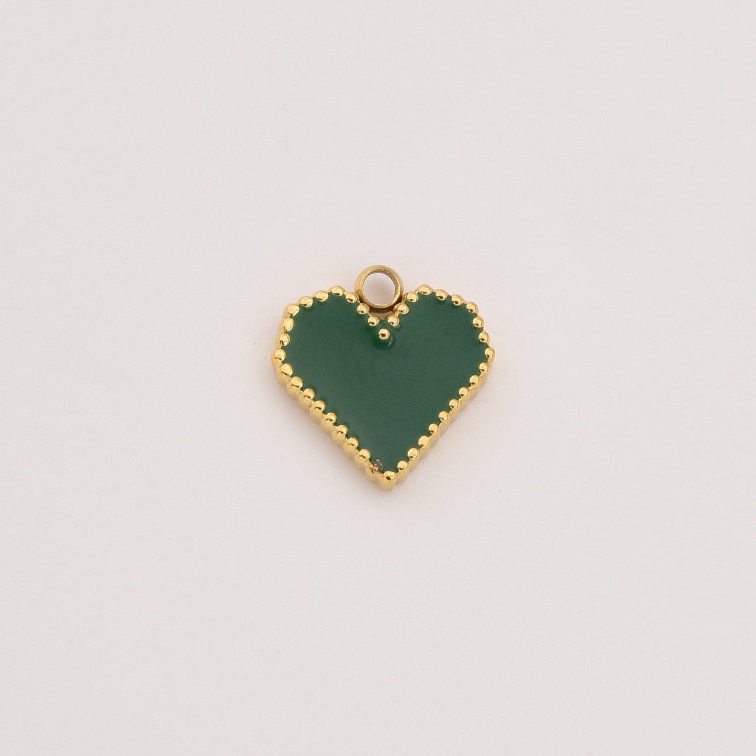 Gold Filled Enamel Heart Charm, Colorful Heart Pendant in Stainless Steel for DIY Necklace Bracelet Jewelry Making, Gift for Women, SCP116 - Image 6