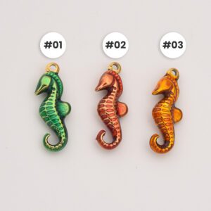 Gold Filled Seahorse Charm, Stainless Steel Ocean Animal Pendant for DIY Necklace Bracelet Jewelry Making, Coastal Gift for Women, SCP151