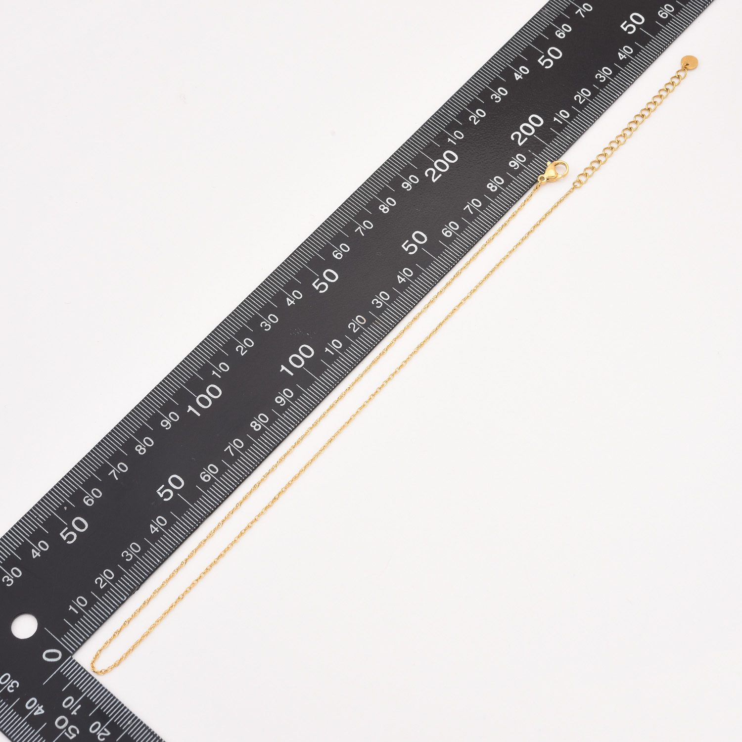 Gold Filled Rope Chain Necklace, Dainty Adjustable Chain, Stainless Steel Layering Jewelry, DIY Necklace Bracelet Jewelry Making, SNL002 - Image 3
