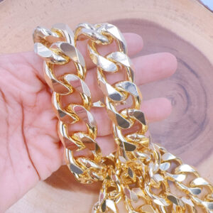 Gold Filled Cuban Link Chain by the Foot, Chunky Curb Chain for DIY Statement Necklace Bracelet Jewelry Making, Hip Hop Chain, Gift, CH350