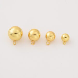 Gold Filled Ball Charms in 4 Sizes, Round Bead Charms for DIY Necklace Bracelet Earring Jewelry Making, Smooth Polished Pendant, CP2292