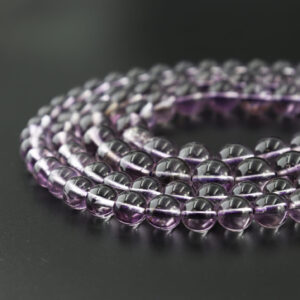 Purple Titanium Crystal Electroplated Quartz 15.5" Full Strand Round Smooth Gemstone Beads 6mm 8mm 10mm DIY Jewelry Supplies GRN003