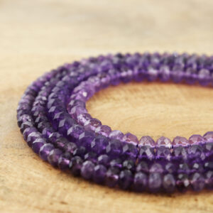 Natural Amethyst Faceted Round Beads 6mm 8mm 10mm Multi Size 15.5 Inch Full Strand Gemstone Necklace Healing Crystal Gift GRN015