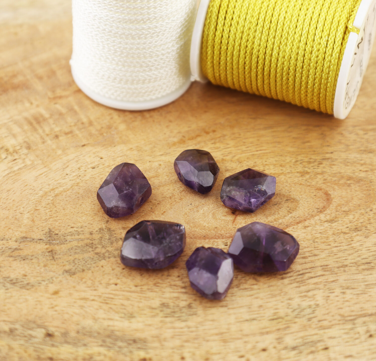 Natural Amethyst Nugget Beads Faceted Gemstone 12x16mm 14x18mm Large Full Strand Jewelry Making Healing Crystal Gift GRN018 - Image 3
