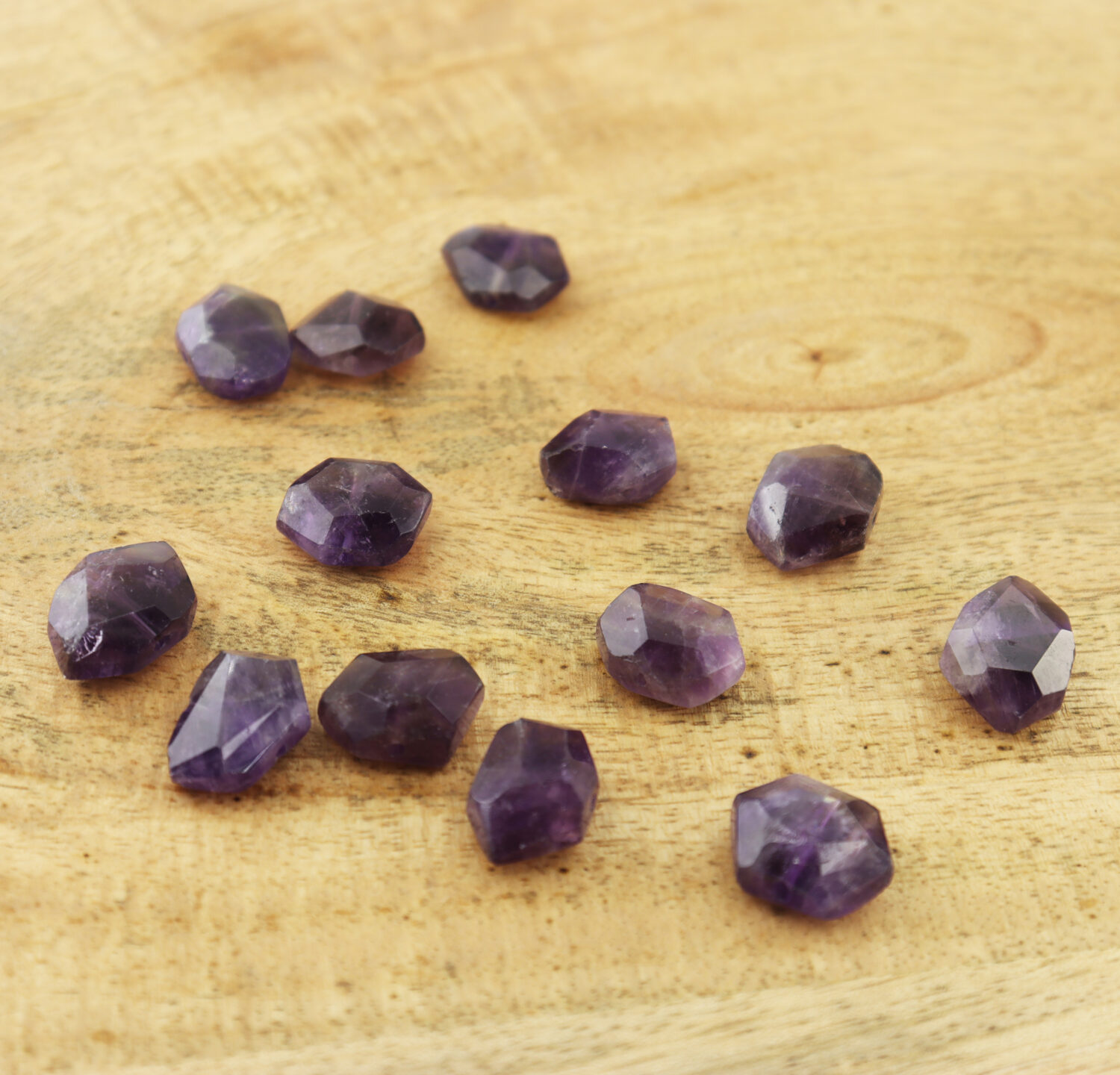 Natural Amethyst Nugget Beads Faceted Gemstone 12x16mm 14x18mm Large Full Strand Jewelry Making Healing Crystal Gift GRN018