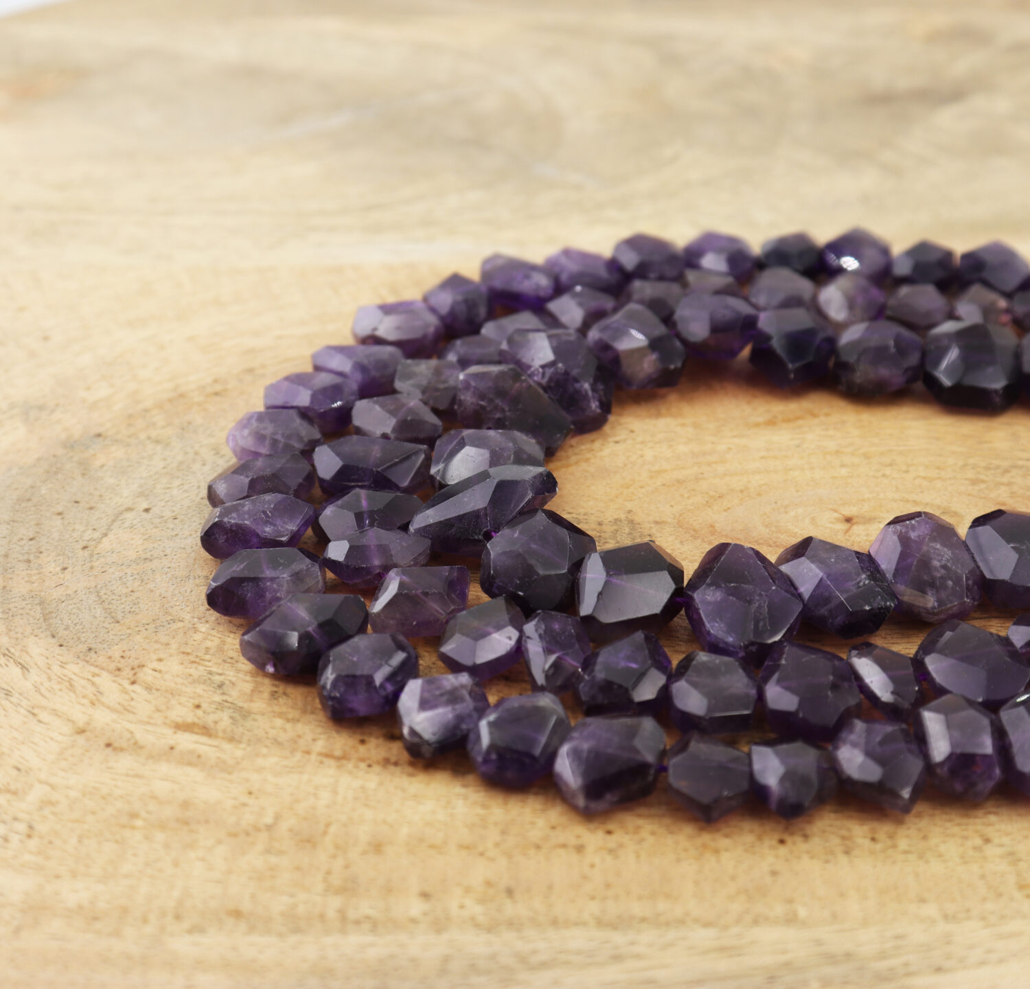 Natural Amethyst Nugget Beads Faceted Gemstone 12x16mm 14x18mm Large Full Strand Jewelry Making Healing Crystal Gift GRN018 - Image 5