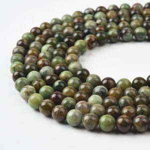 African Green Opal Beads Natural Gemstone Round 4mm 6mm 8mm 10mm Smooth Strand for DIY Jewelry & Craft GRN587