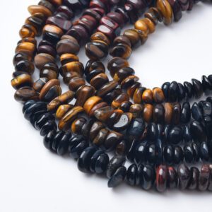 Tiger Eye Chip Beads, 10mm Chip Beads, For Jewelry Making Beads, Healing Crystal Beads, Gemstone Freeform Chip Nugget Beads GRN533
