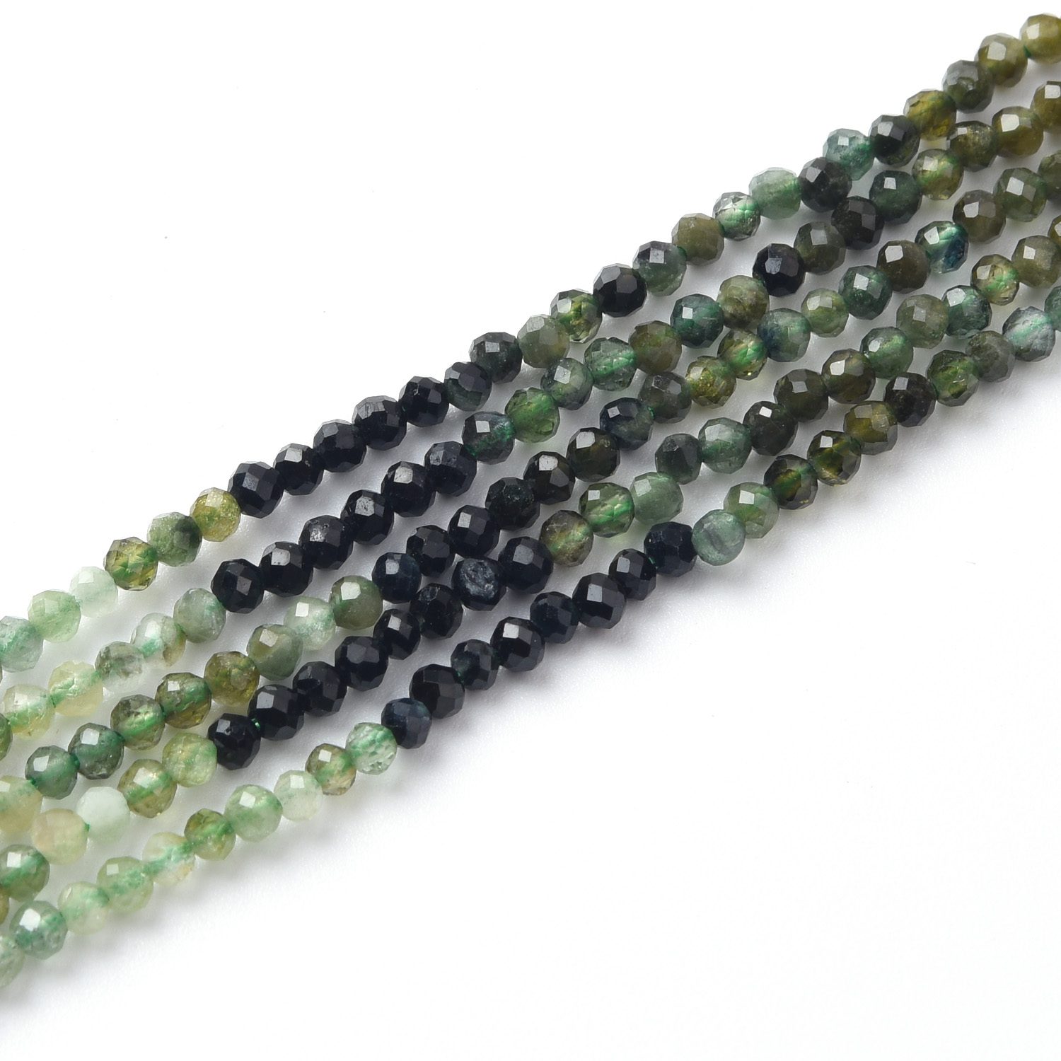 Natural Chrome Diopside Faceted Round Beads, 2mm High Quality Gemstone 15.5" Full Strand, Jewelry Making Supplies, Healing Gift PRP1047 - Image 3