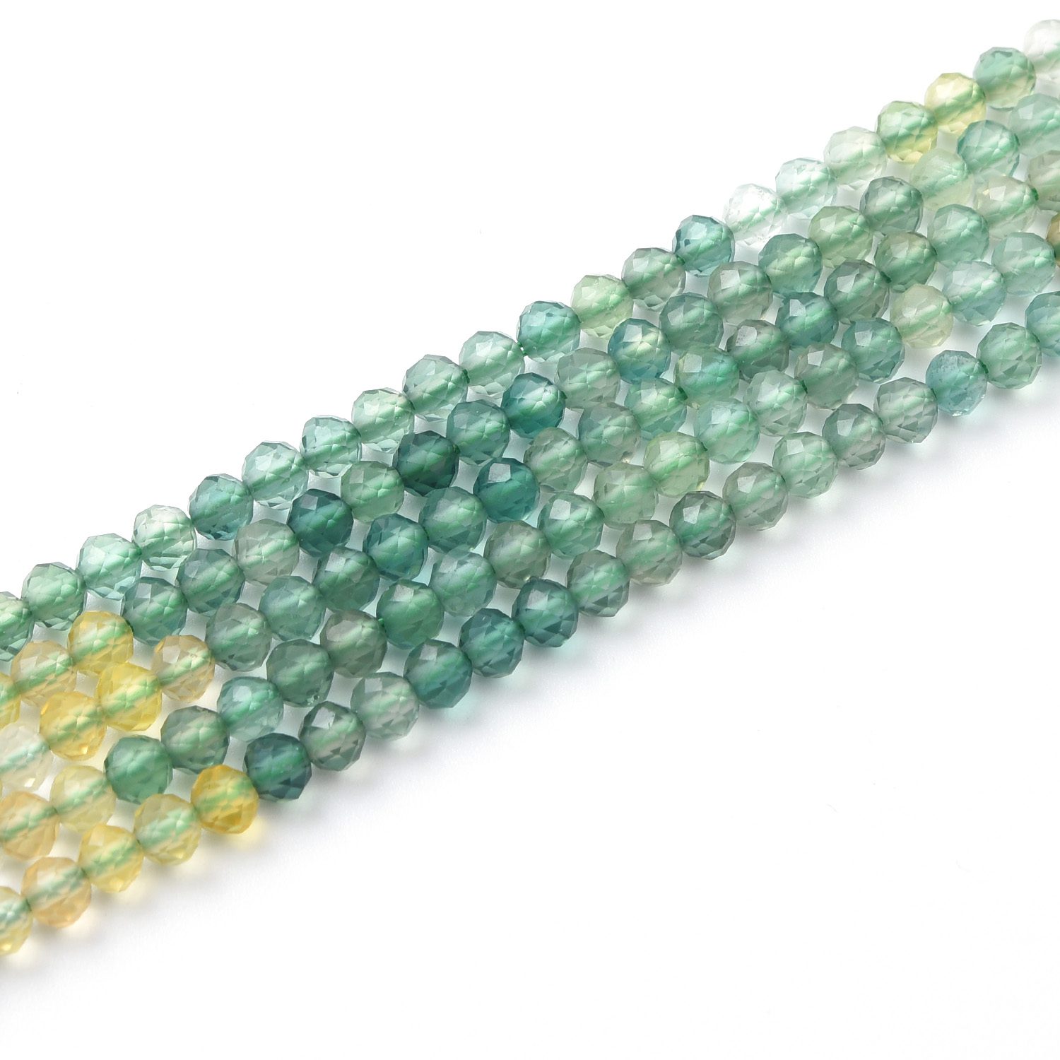 2-3mm Yellow Green Fluorite Round Faceted Gemstone Beads High Quality Micro Crystal Beads 15.5" Full Strand for Jewelry Making DIY PRP1051 - Image 3