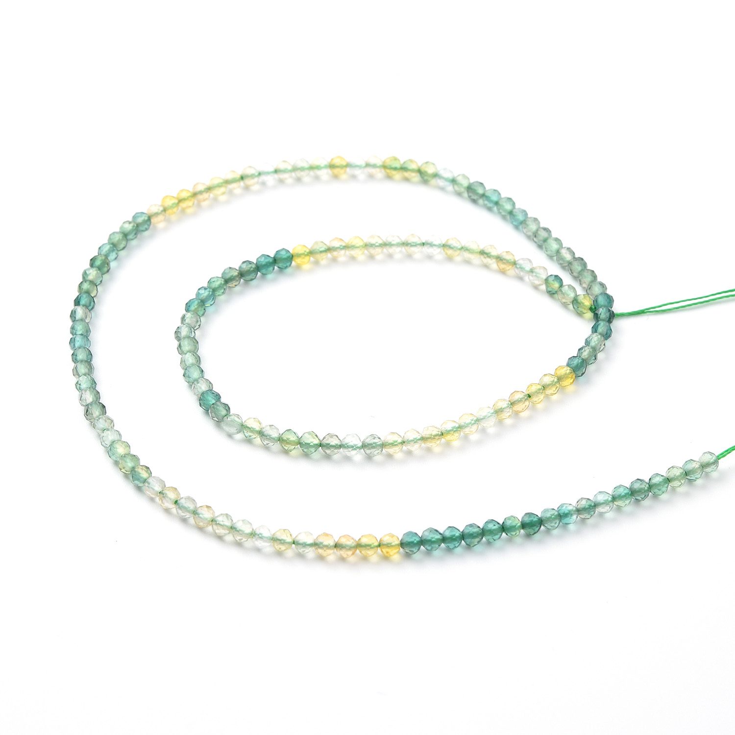 2-3mm Yellow Green Fluorite Round Faceted Gemstone Beads High Quality Micro Crystal Beads 15.5" Full Strand for Jewelry Making DIY PRP1051 - Image 4