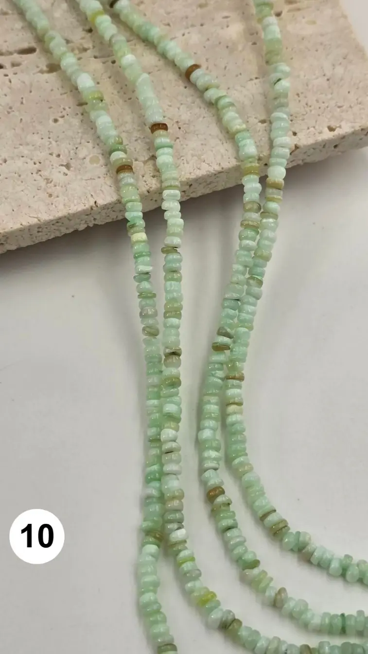 Mother of Pearl Rondelle Beads 3mm Multicolor MOP Shell Gemstone 15.5" Full Strand for Jewelry Making MOP Beads PRP1058 - Image 2